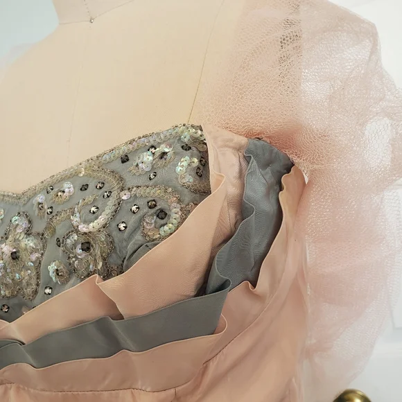 1950's Pink Ballgown, S - Picture 4 of 16